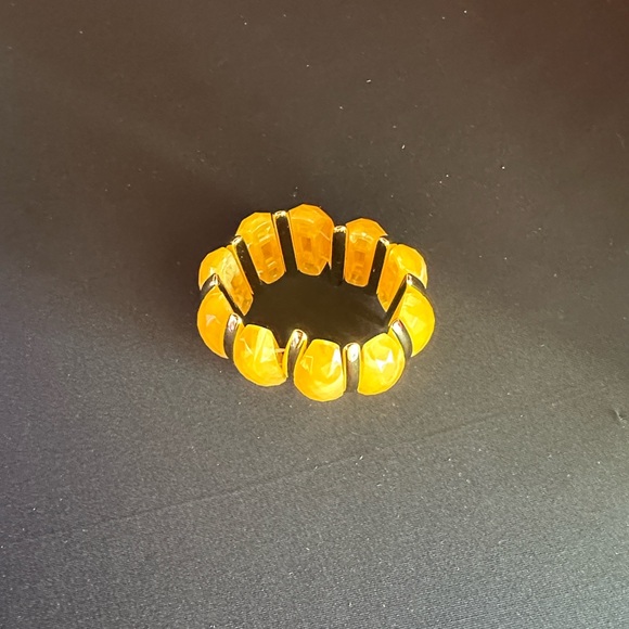 Purple and Yellow Beaded Bracelet - Picture 3 of 9